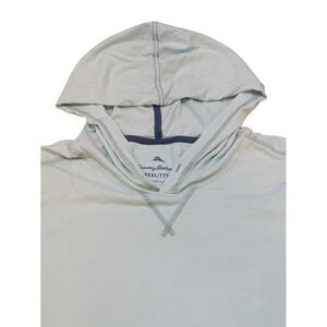 Tommy Bahama Hoodie Men's 3XL Light Blue Pima Cotton‎ Long Sleeve Pullover Peru